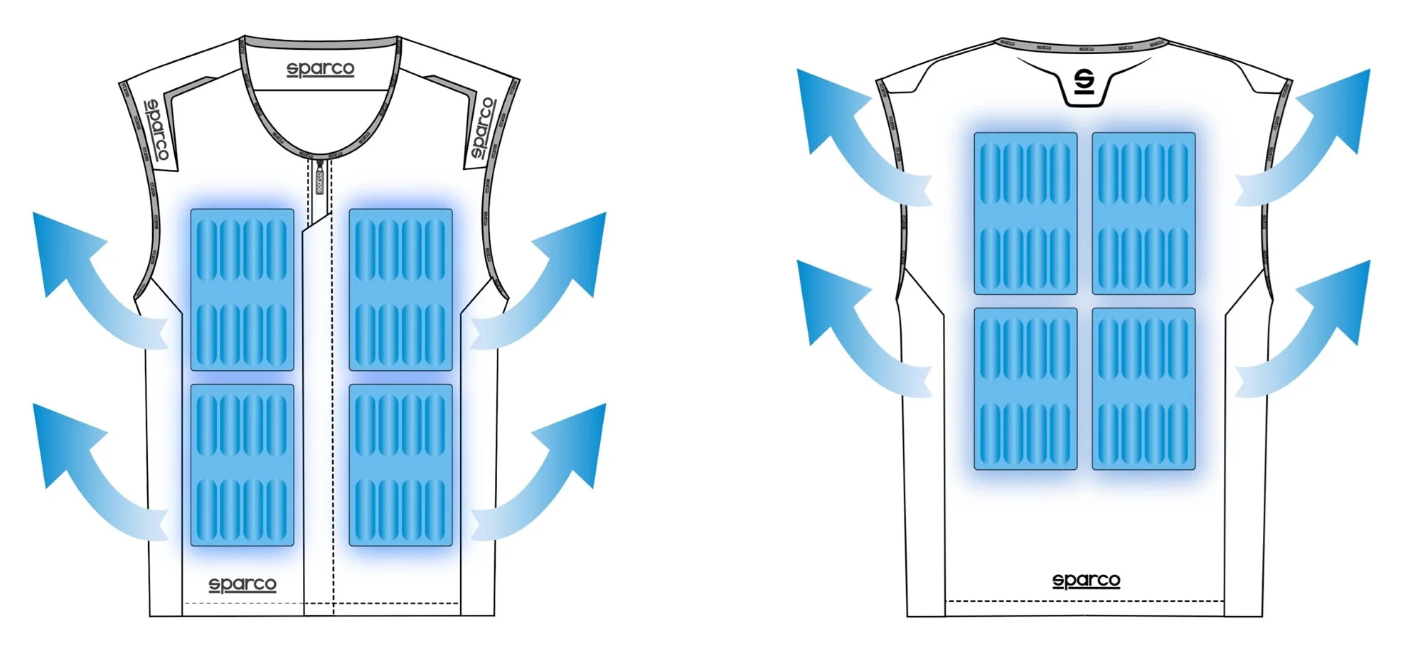 Competition Motorsport Sparco Ice Vest - Image 5