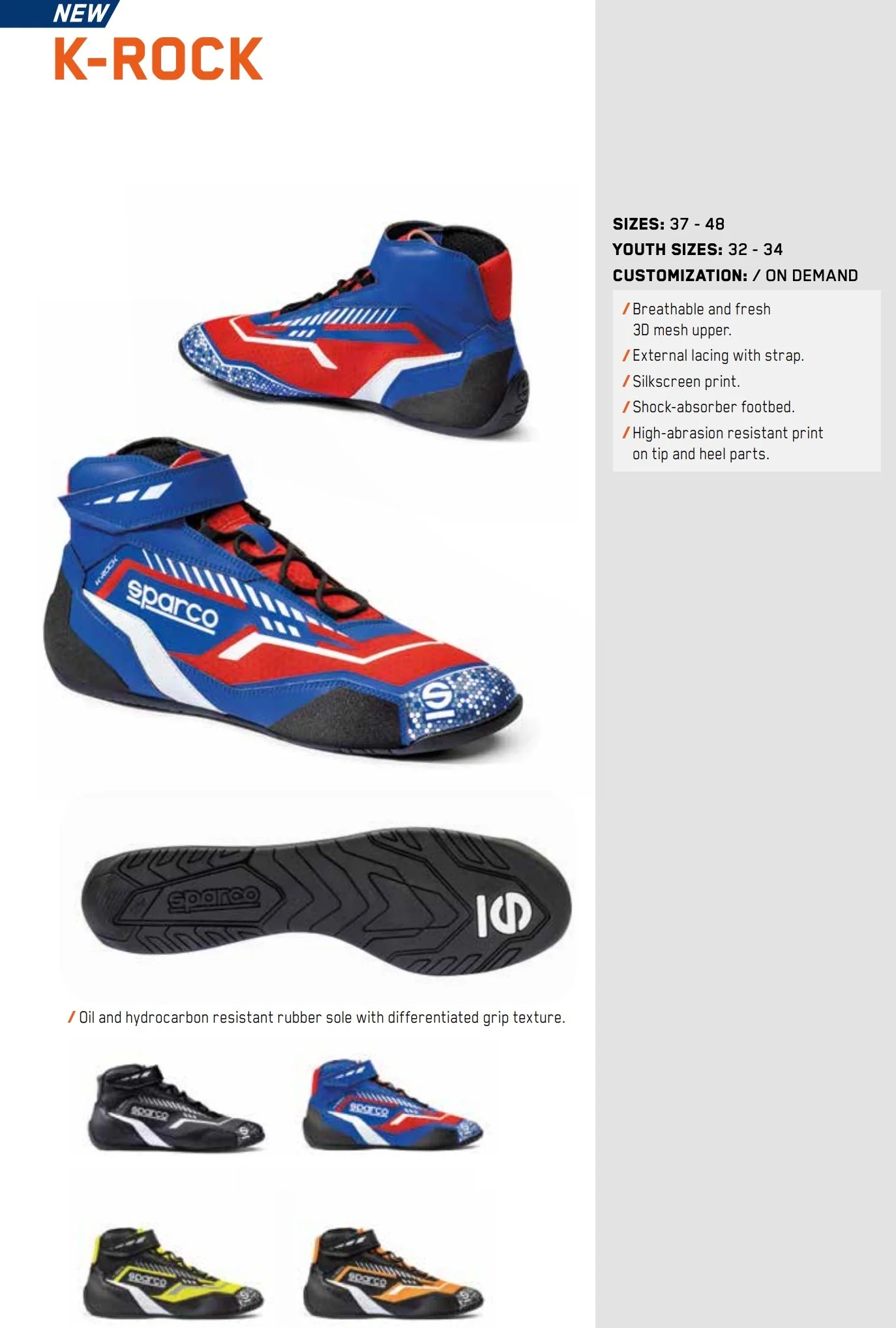 Sparco K-Rock Kart Racing Shoess - Image 8