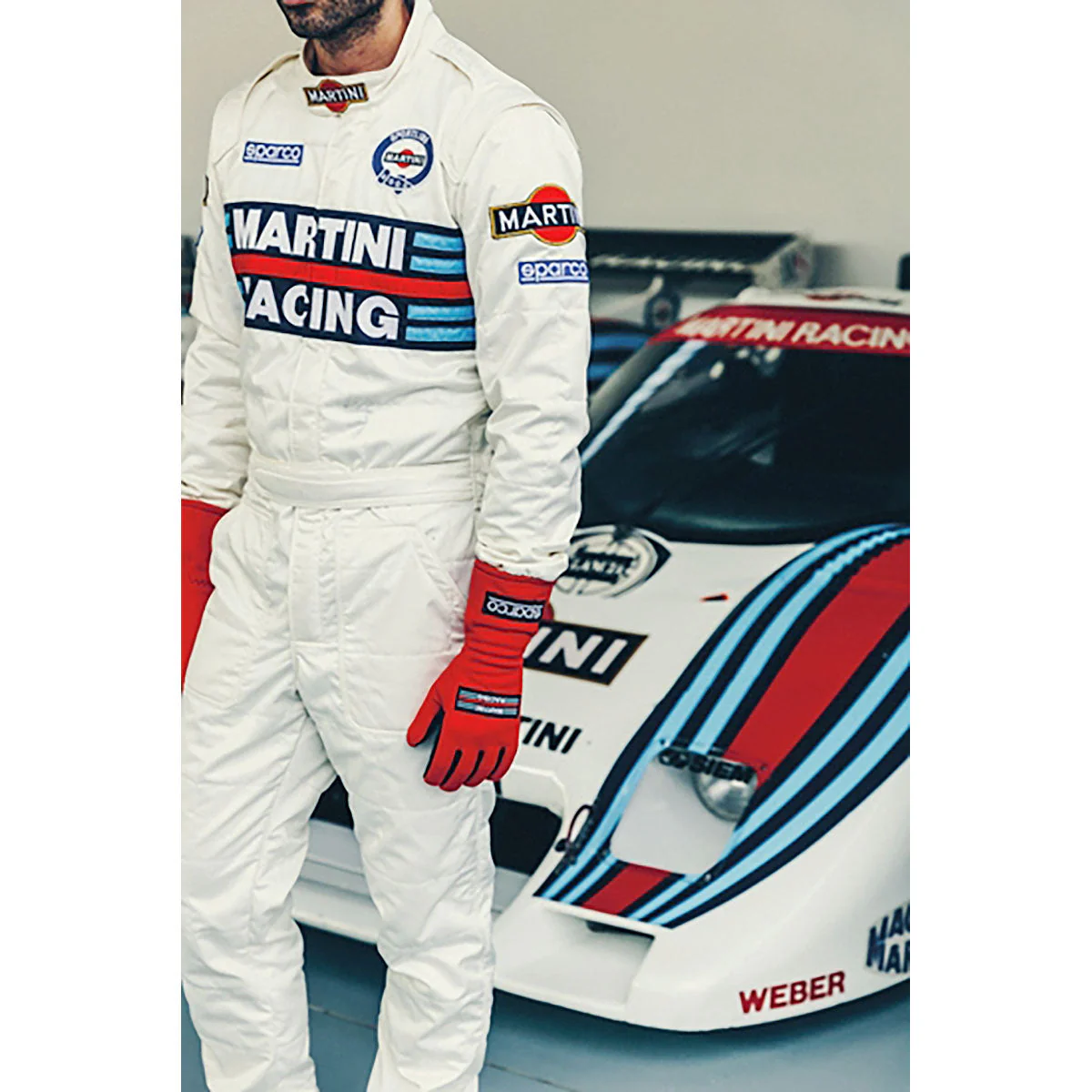 Competition Motorsport Sparco Martini Racing Driver Suit (white) - Image 2