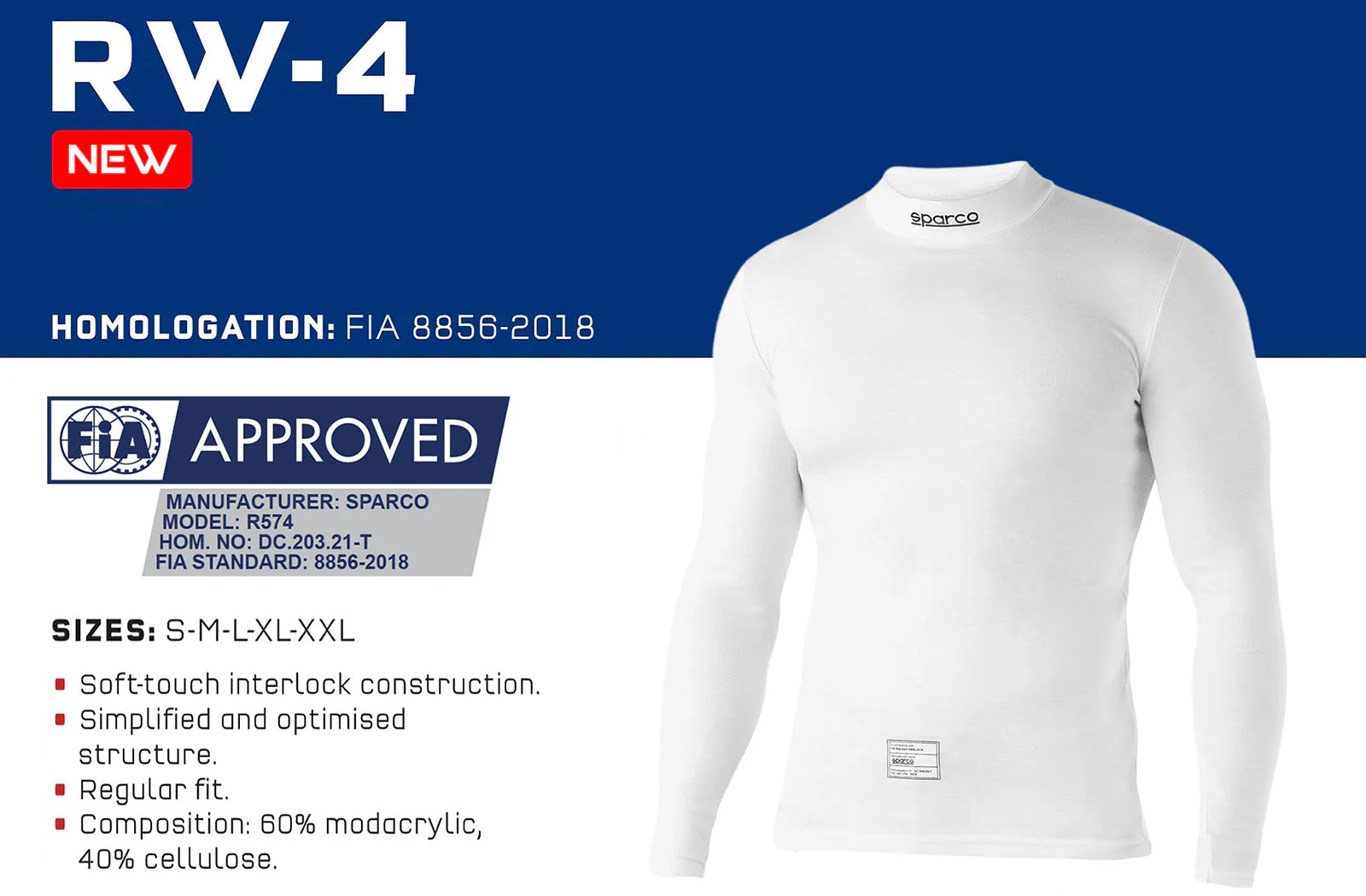 Competition Motorsport Sparco RW-4 Nomex Shirt - Image 2