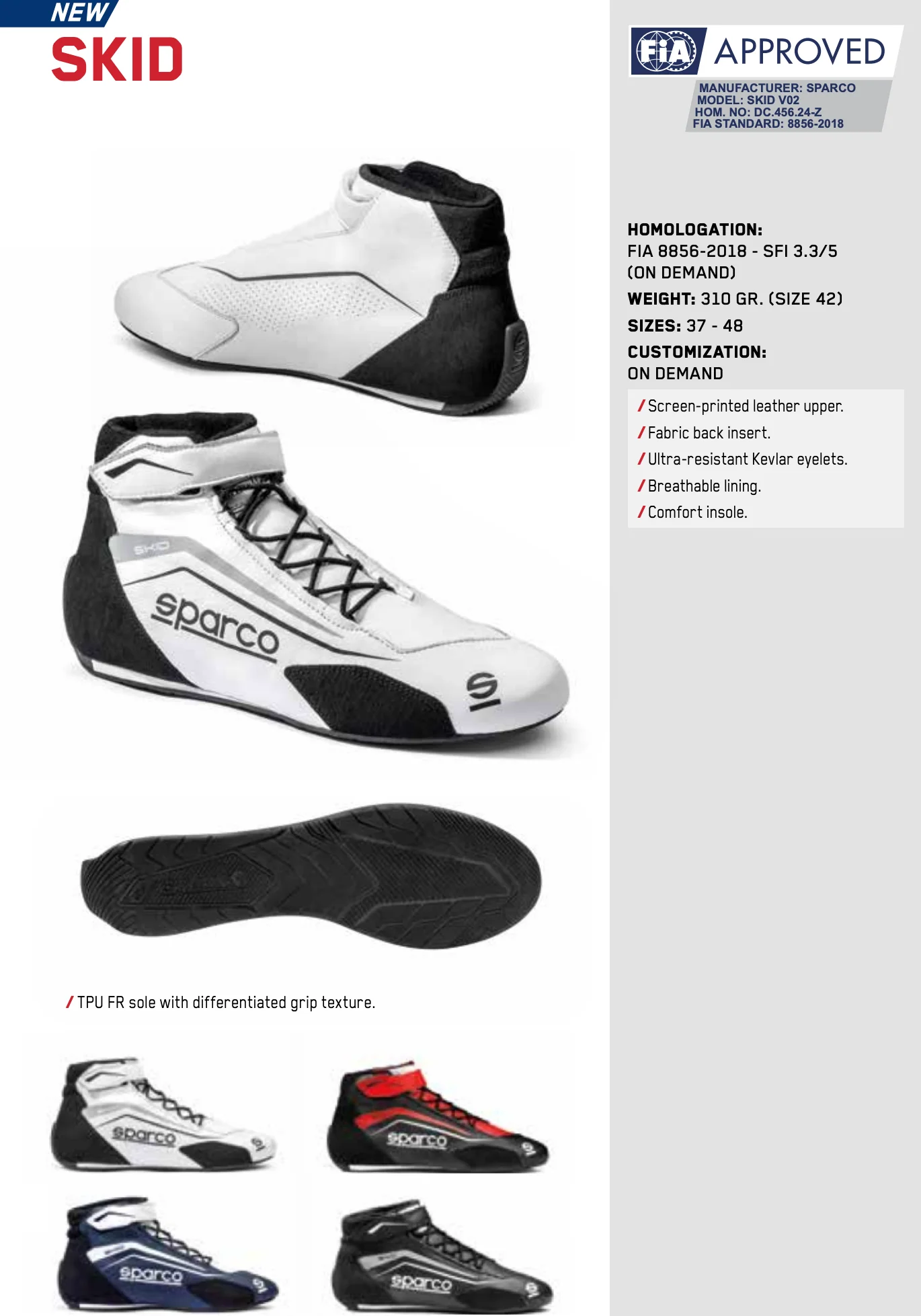 Sparco Skid Racing Shoesss (New) - Image 6
