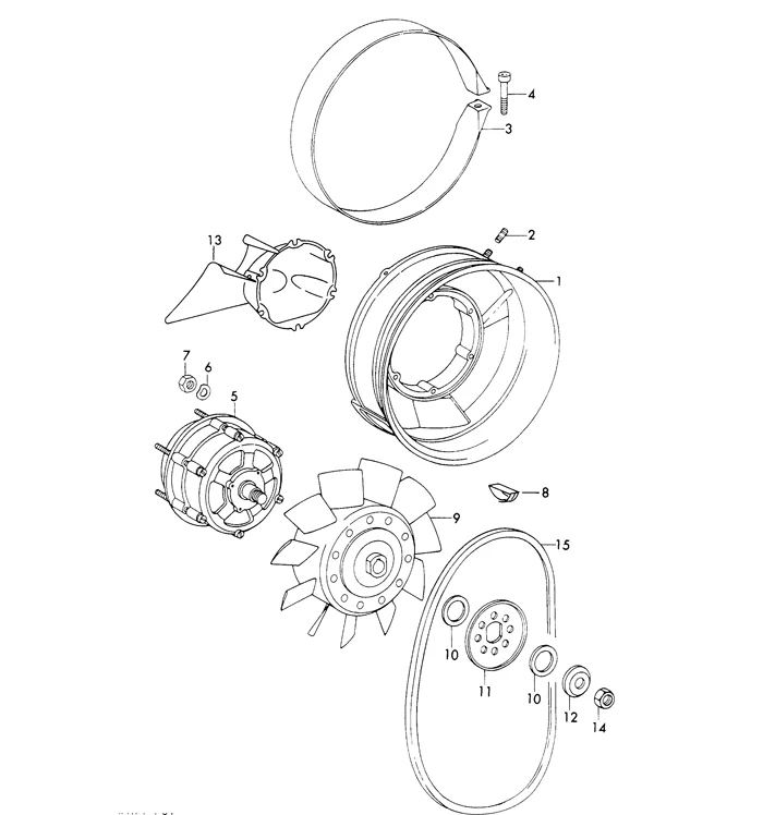 Alternator Clamping Washer for Porsche 911, 912 and 914 (1965-83) - Image 2
