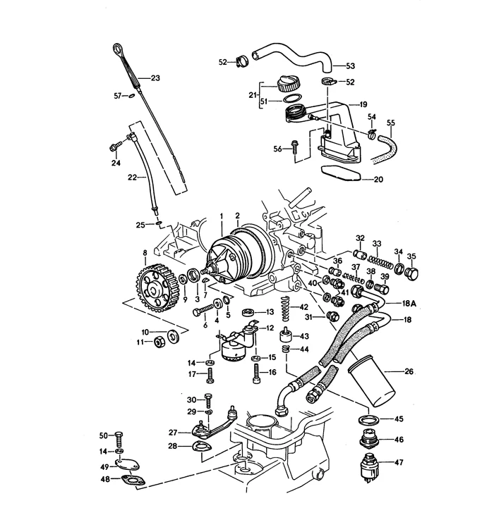 Breather Hose, Lower from Oil Filler for Porsche 928 (1987-95) - Image 3