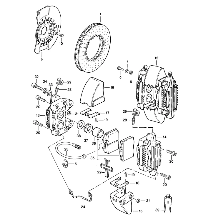 URO Parts Caliper Piston Seal for Porsche 911/930 (1978–1989) - Image 3
