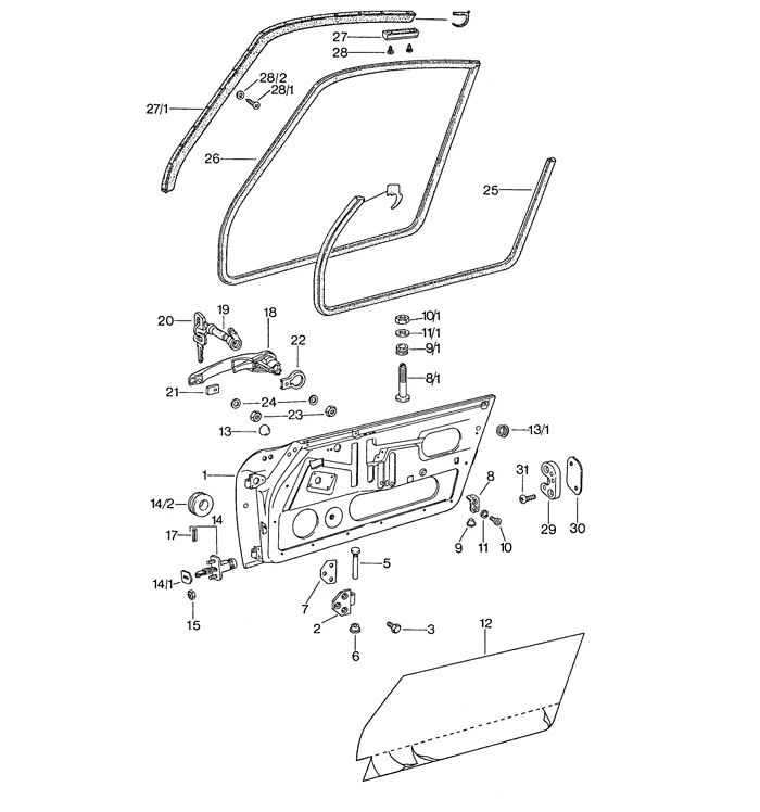 URO Parts Door Seal for 911/964/993/912/930 (1965–1998) - Image 3