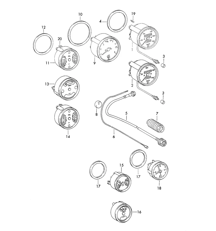 Clock and Combination Gauge Retainer Ring for Porsche 911 (1970-89) - Image 2
