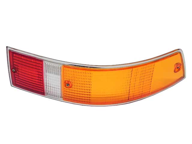 URO Parts Right Euro Taillight Lens with Chrome Trim for Porsche 911/912 (1969–1971)