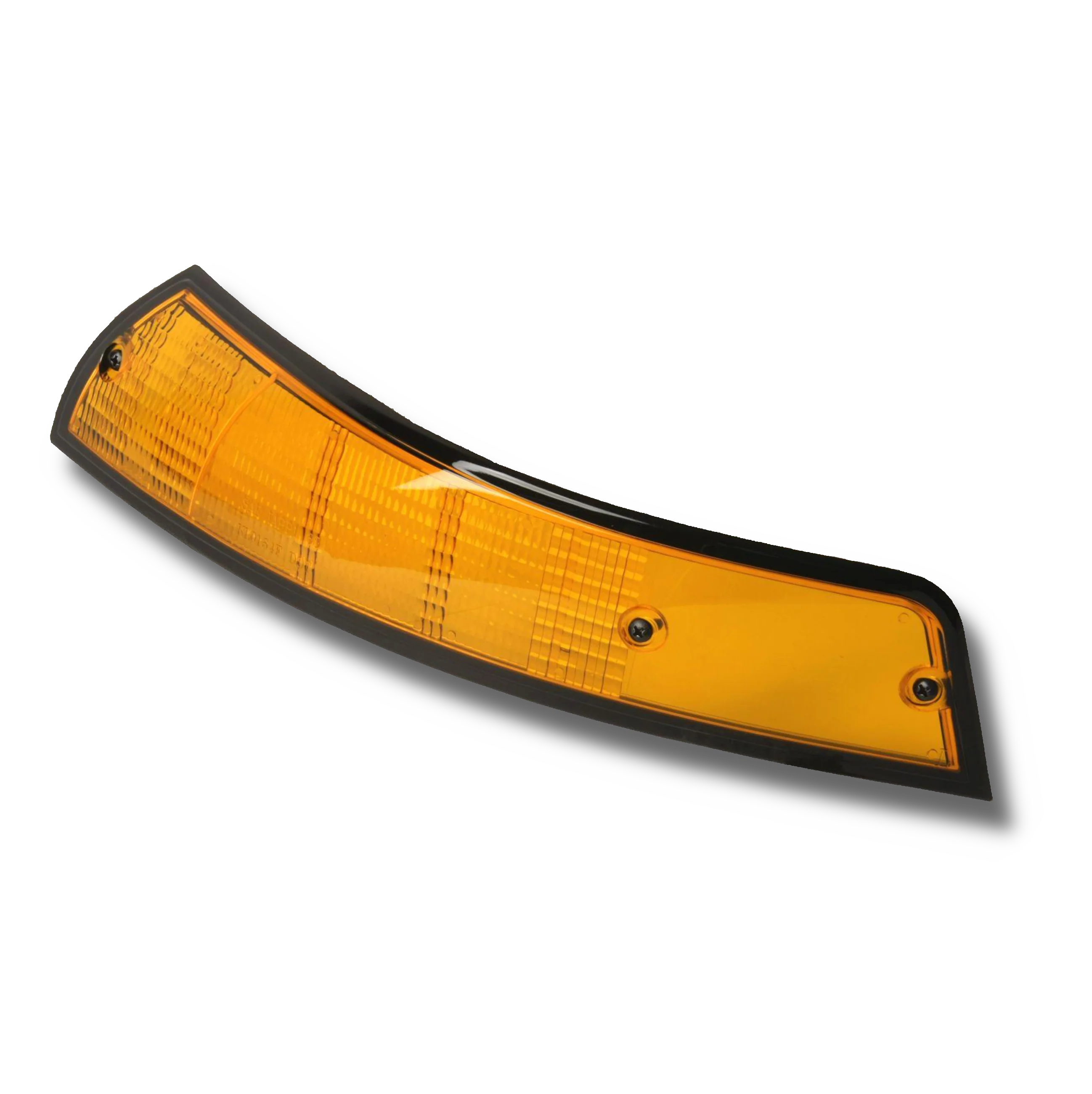 Front Left Amber USA Spec Turn Signal Lens w/ Black Trim for Porsche 911, 912 (1969-73)