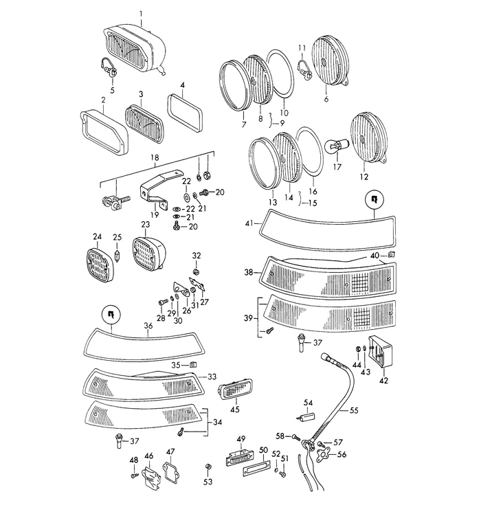 URO Parts Turn Signal Lens for Porsche 911/912 (1969–1971) - Image 3