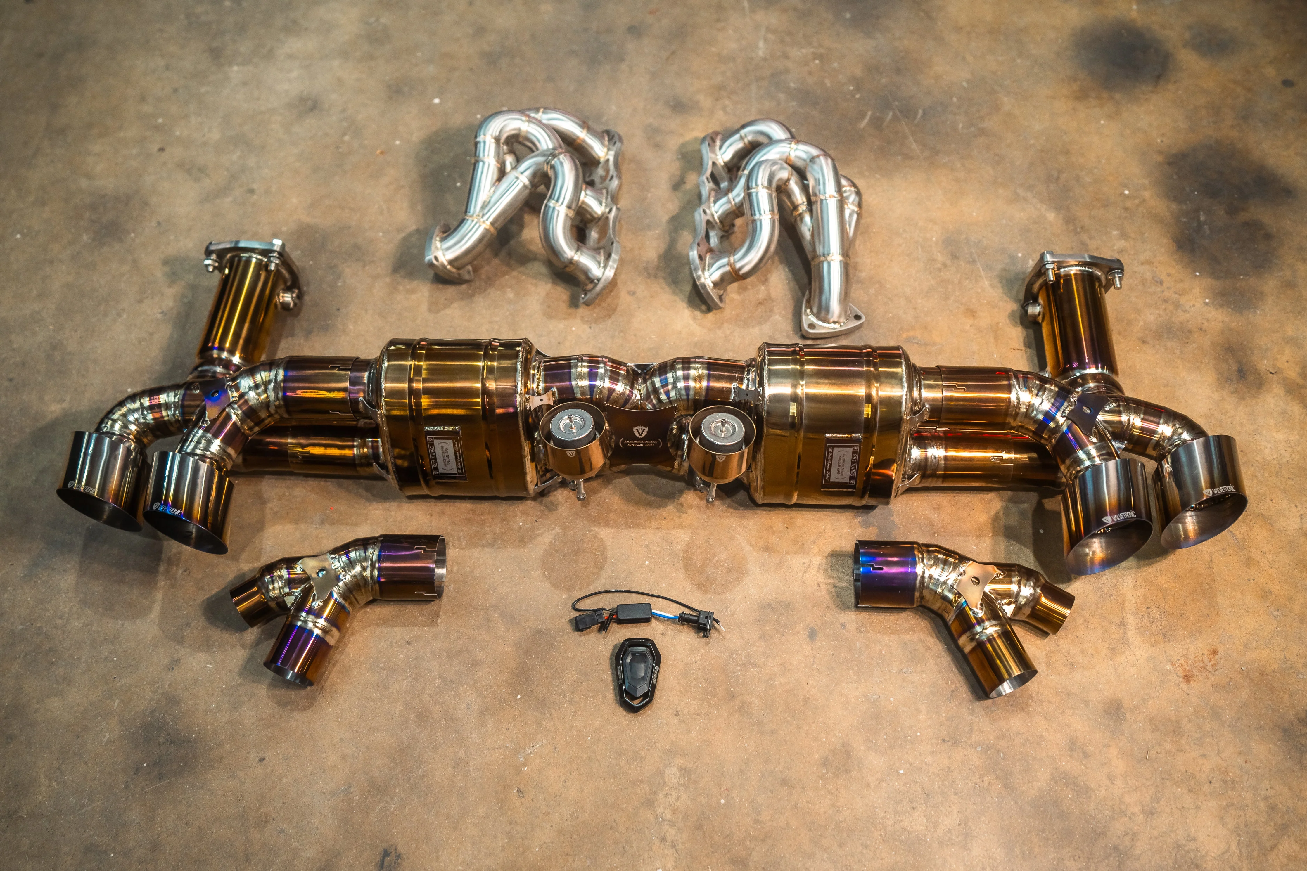 Valvetronic Valved Race Exhaust System for Porsche 911 Turbo 991.1 / 991.2