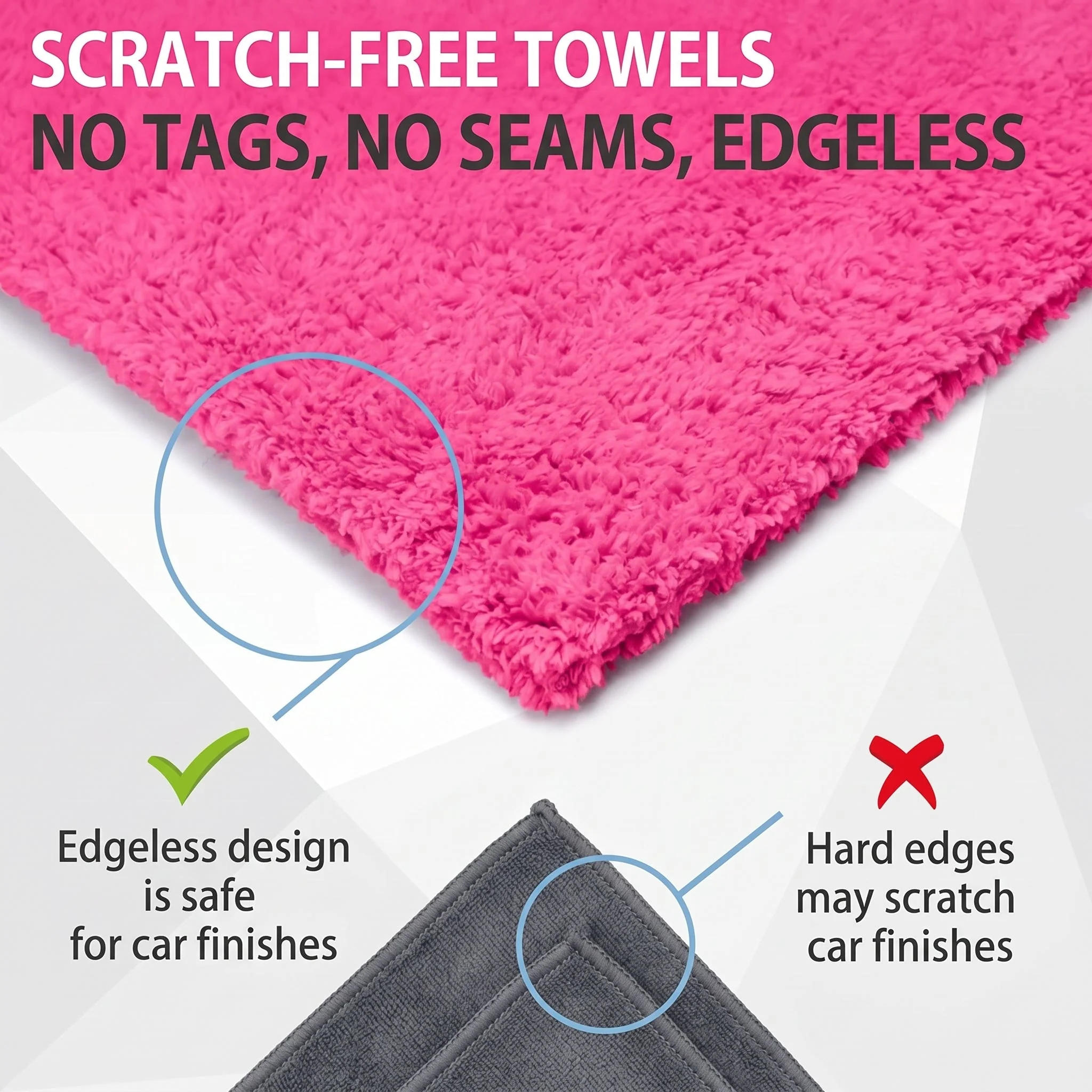 WASH&WHIPS Edgeless Microfiber Coral Fleece with Ultrasonic Edge 3 Pack - Image 3