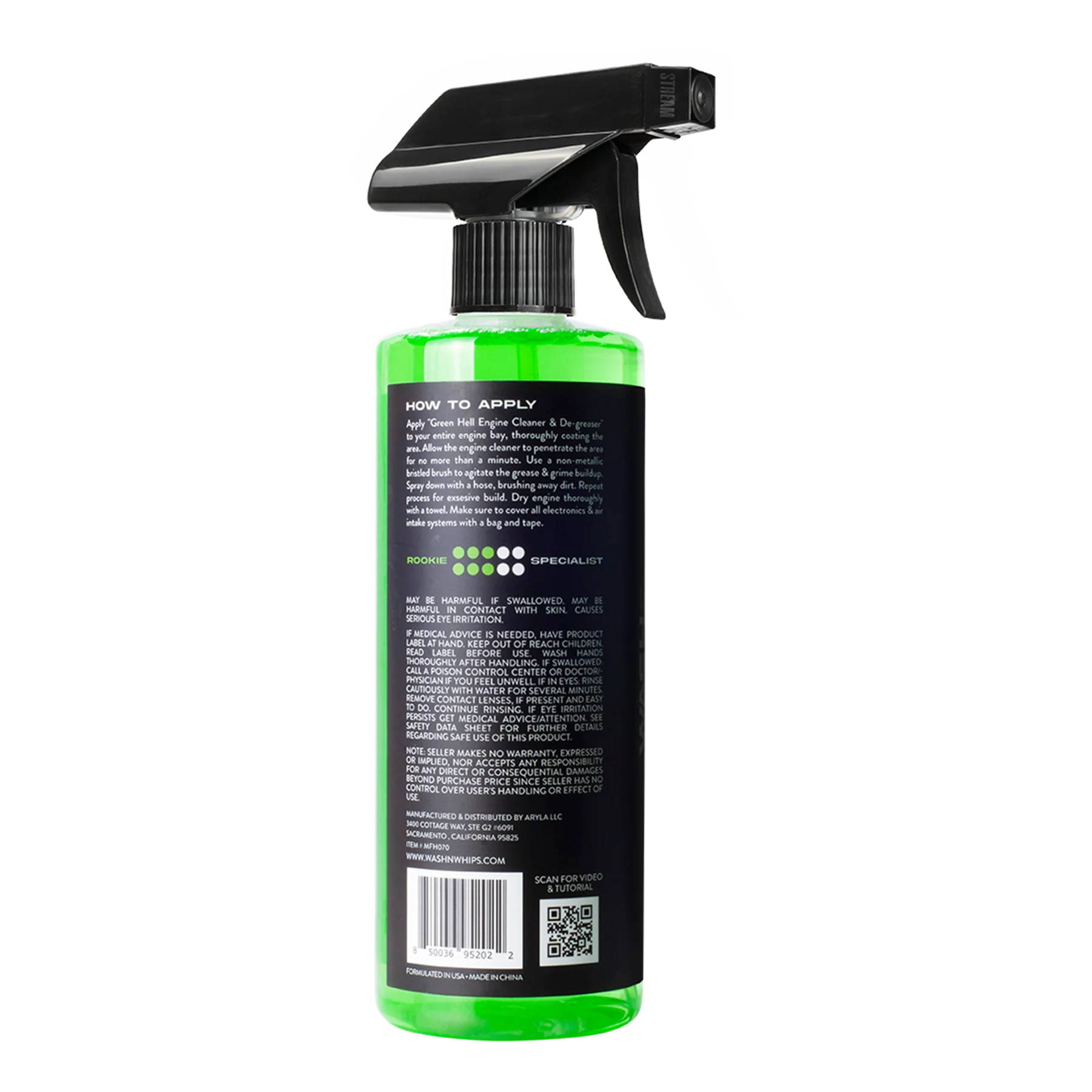 WASH&WHIPS Green Hell Engine Cleaner & Degreaser - Image 3