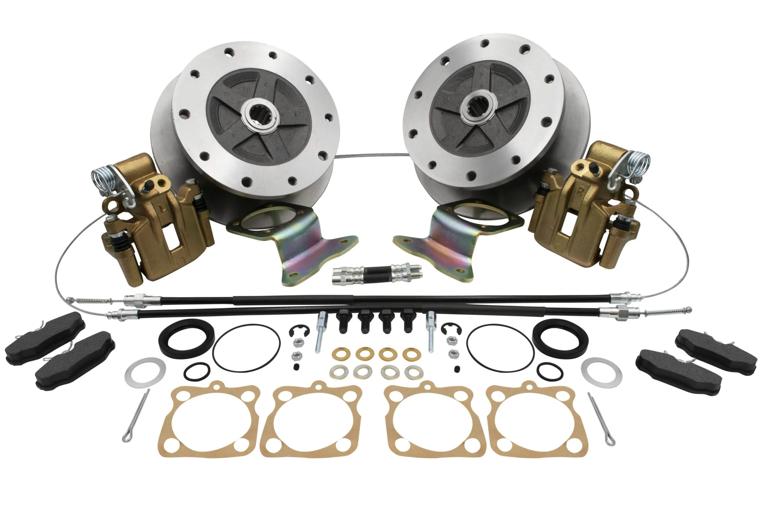 Wide Rear Disc Brake Kit with E-Brake, 5 x 205, Swing Axle 1958-67