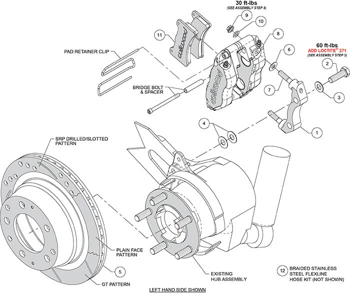 Wilwood Narrow Dynapro-P Radial Rear Brake Kit for Porsche 911 (1984-89) - Image 20